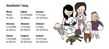 Manymonths hood with Puppy Ears Blue Mist - ManyMonths image 2