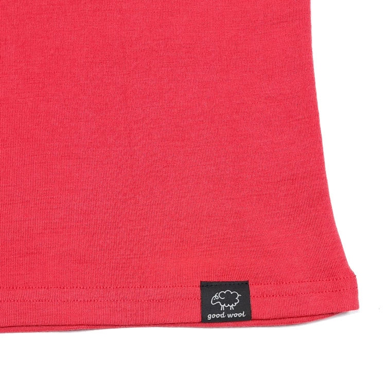 Kids t-shirt merino wool  rose - Good Wool image 3